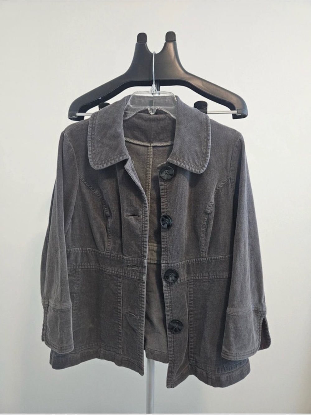 ambition Washed Gray Button-Up Jean Jacket
